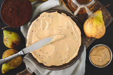 Peanut cream for cake