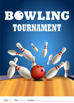 Bowling turnuvası broşürü