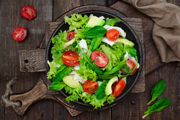 Fresh spring appetizing with Spinach