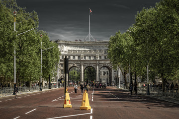 LONDON, UNITED KINGDOM - MAY 14: Admiralty arch on May 14, 2018 in London