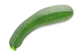Fresh zucchini isolated on white