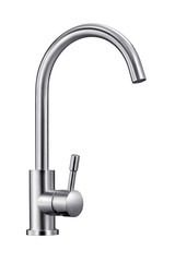 Lead-free stainless steel faucet still life photography white background