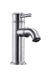Lead-free stainless steel faucet still life photography white background