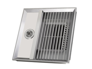 Ceiling heater white background