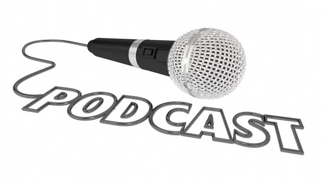 Podcast Mobile Program Show Audio File Microphone 3d Animation