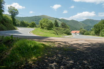 Fototapeta premium The road to Santiago through the Navarrese Pyrenees