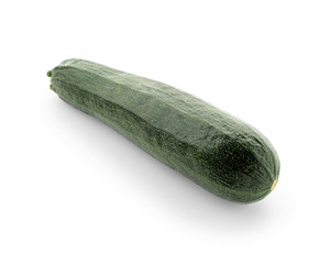 Fresh zucchini on white background