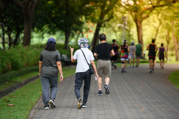 Walking in the park For good health