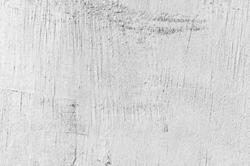 White concrete wall with stucco relief