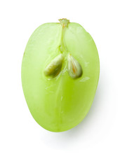 Fresh ripe grape on white background
