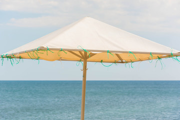 Beach and umbrellas