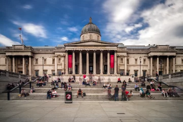 Zelfklevend Fotobehang Londen The national gallery in Trafalgar suqare, London