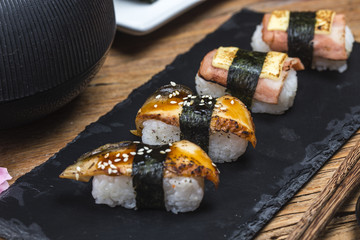 Sushi ，Japanese food.