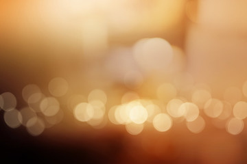 Abstract copper luminous bokeh background