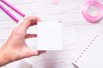White carton gift box