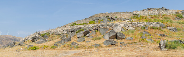 Panorámica del castro de Saceda, Ourense. Galicia. España.