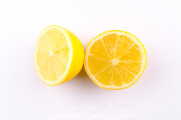 Fototapeta na wymiar Sliced lemon isolated