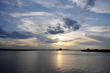 Fototapeta na wymiar Sunrise on Lake Kariba, Zambia