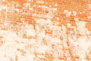 Brick wall close-up as background or texture