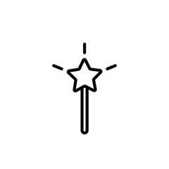 Magic wand icon vector illustration