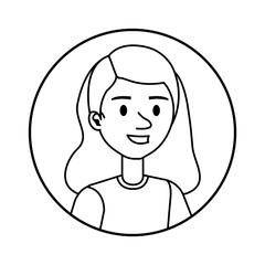 beautiful and young woman character