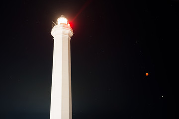lighthouse lunar eclipse