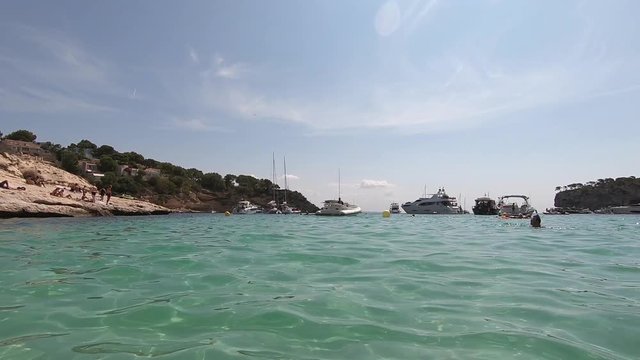 Slow motion from El Mago beach mallorca