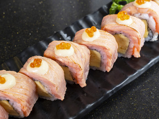 Grill salmon roll 3