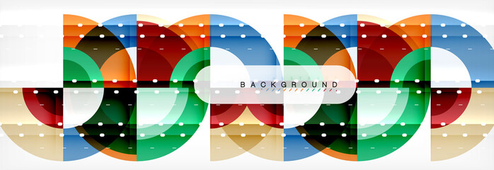 Vector circle abstract background