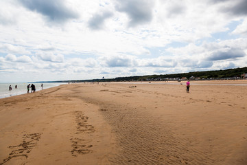 Omaha beach in Normandy, France.