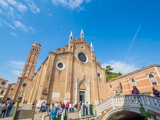 Fototapeta premium Wenecja, Włochy - Bazylika (kościół) Santa Maria Gloriosa dei Frari