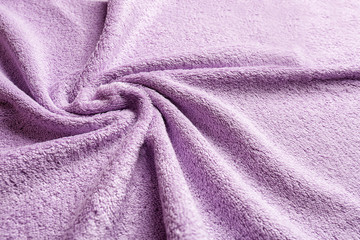 Fototapeta na wymiar Color soft towel with folds