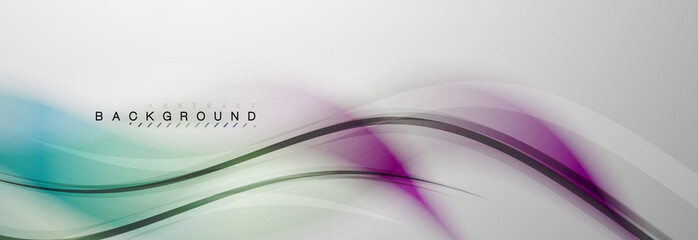 Smooth blur wave background