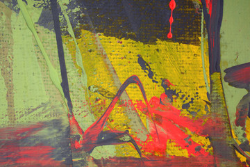 Artists oil paints multicolored closeup abstract background