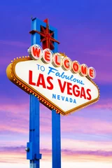 Photo sur Aluminium Las Vegas Bienvenue au panneau de Las Vegas