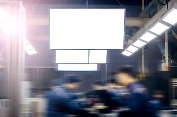 Busy scene in the factory