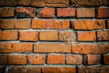 the texture of an old brickwork