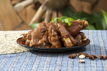 Braised pork feet
