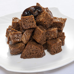 Chinese Shanghai Served Baked Bran