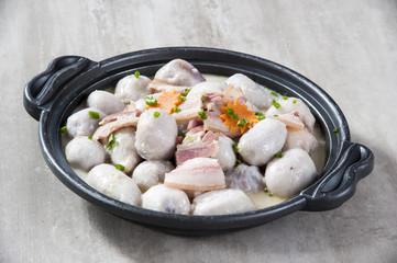 Chinese food, hawthorn, bacon, clam