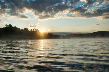 The Blue Bay. Sunrise.