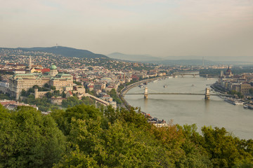 Fototapeta premium landscape of Budapest sights in 2018 September