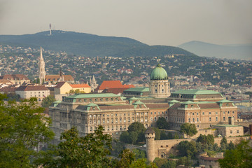 Fototapeta na wymiar landscape of Budapest sights in 2018 September
