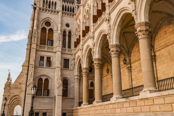 Fototapeta na wymiar Budapest Hungary 2018: building of parliament 