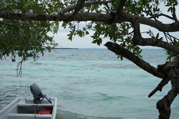 Glas klares karibisches Meer