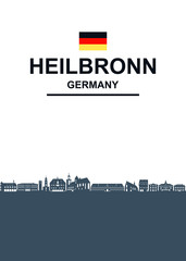 Obraz premium Heilbronn, Panorama