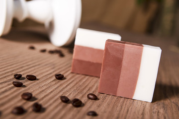 Chocolate-flavored bath soap
