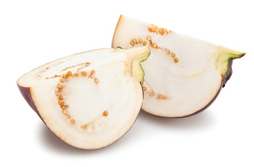 round mauve eggplant