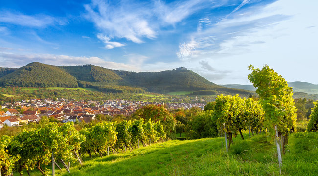 Aussicht auf Beuren und den Hohenneuffen - Schw&auml;bische Alb