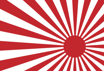 vector of red sun ray of japan rising sun - obrazy, fototapety, plakaty